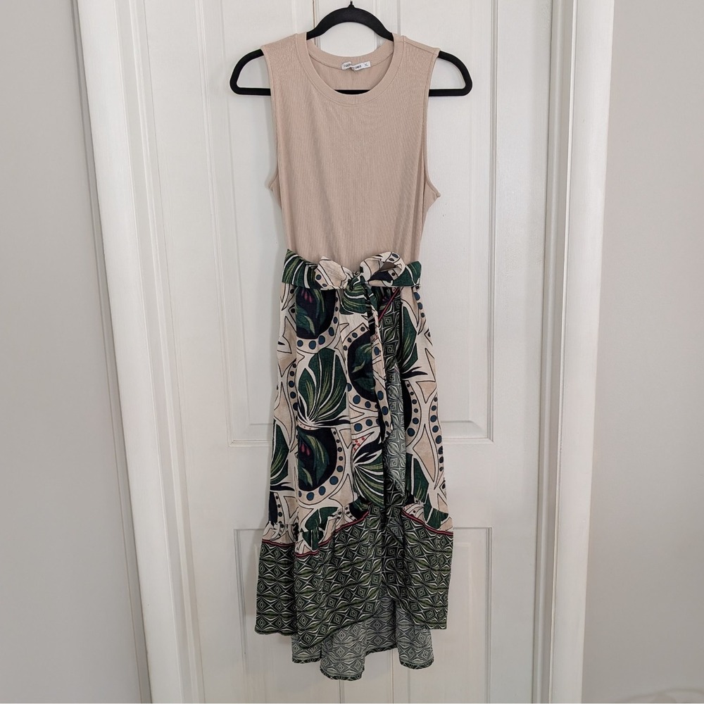 Figueroa & Flower Hi-Lo Midi Dress EXTRA LARGE Tropical Resort Beachy Summer